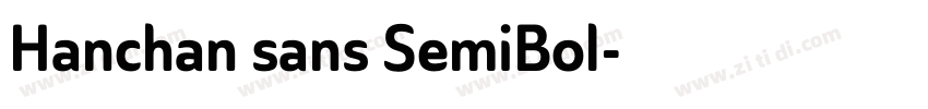 Hanchan sans SemiBol字体转换